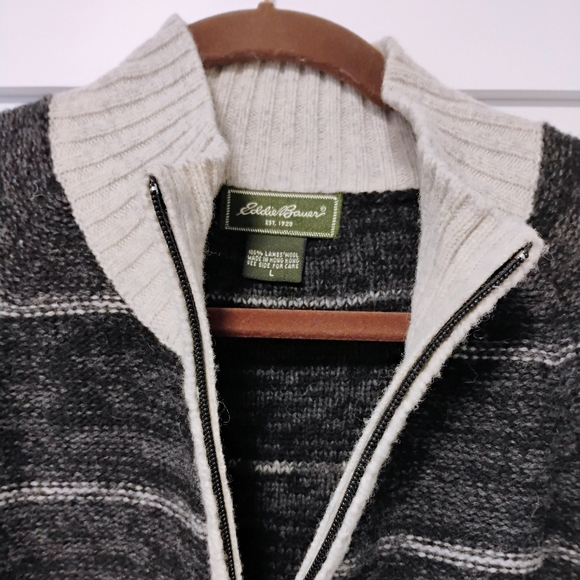 Men's Eddie Bauer wool sweater - Picture 3 of 3